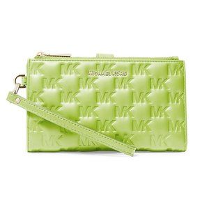 MICHAEL Michael Kors Jet Set Zip Wristlet Wallet Bright Limeade